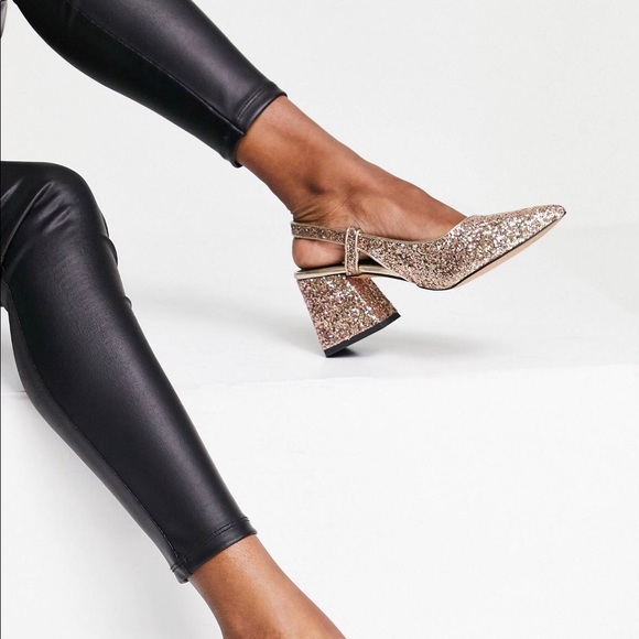ASOS Design Mid-Heel w/ Glitter - Picture 3 of 5